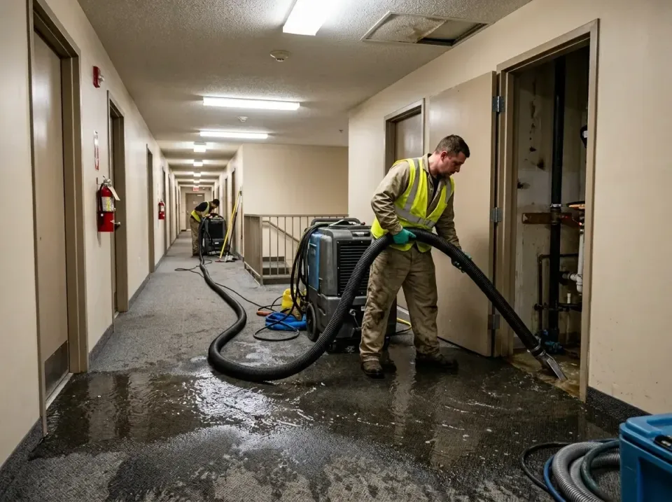 multi-unit-apartment-hallway-f-005 — frequently asked questions, Emergency Burst Pipe Water Extraction & Removal in Essexvil…